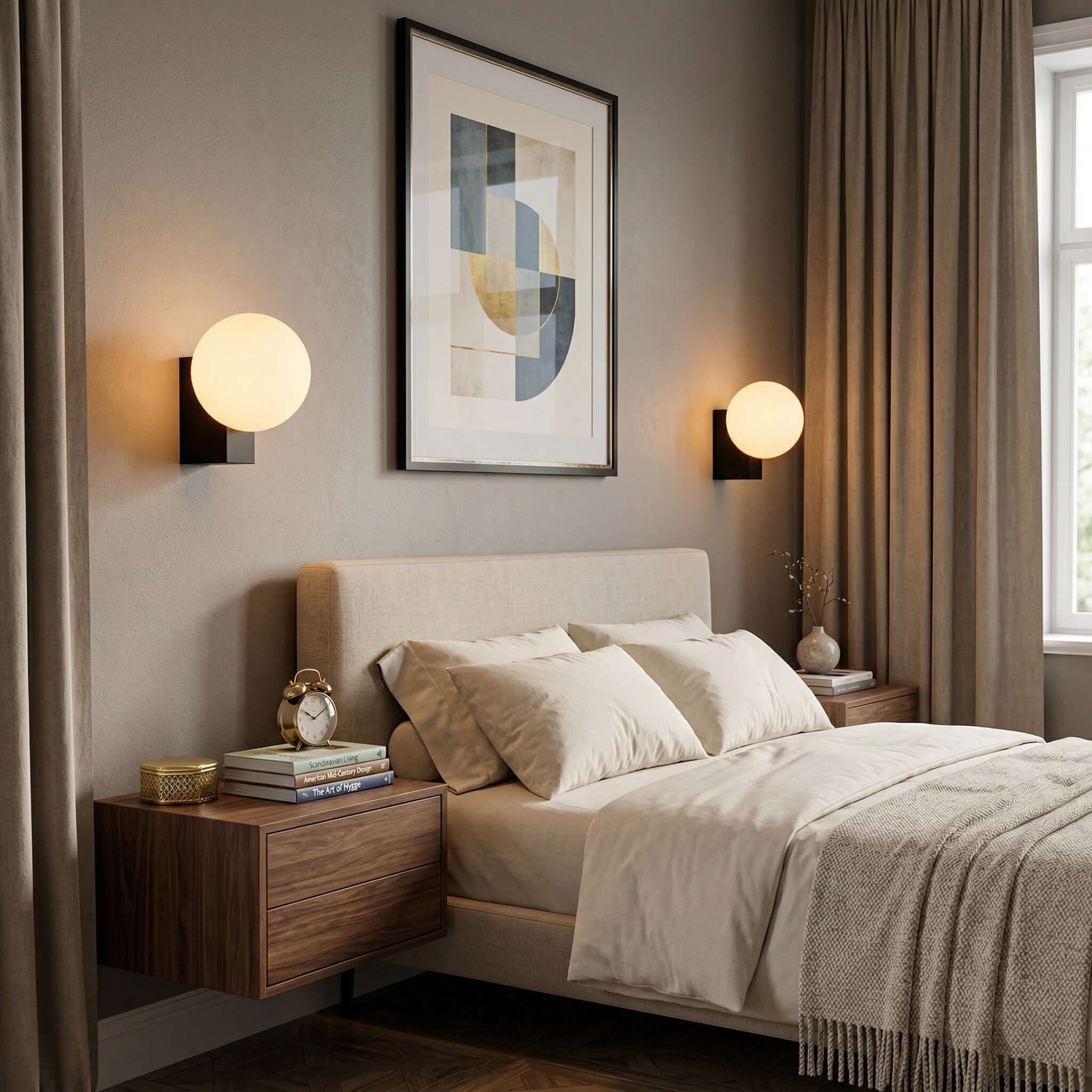 Norel Wall Lamp | Stairway Wall Scope Bedroom Lamps on Wall | Rossolighting