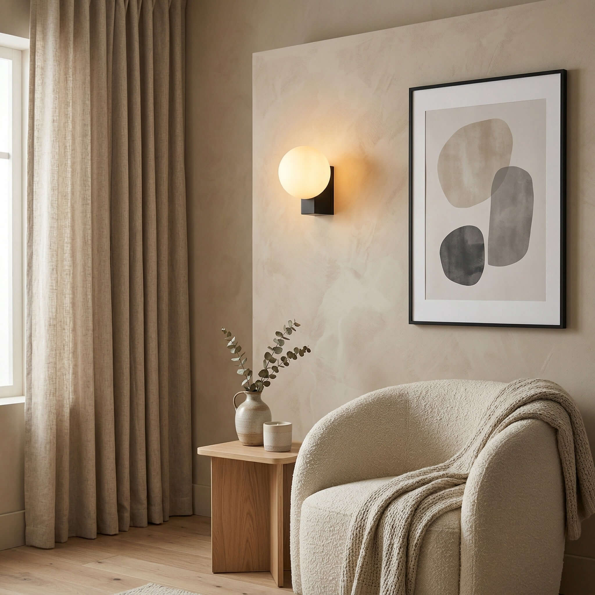 Norel Wall Lamp | Stairway Wall Scope Bedroom Lamps on Wall | Rossolighting