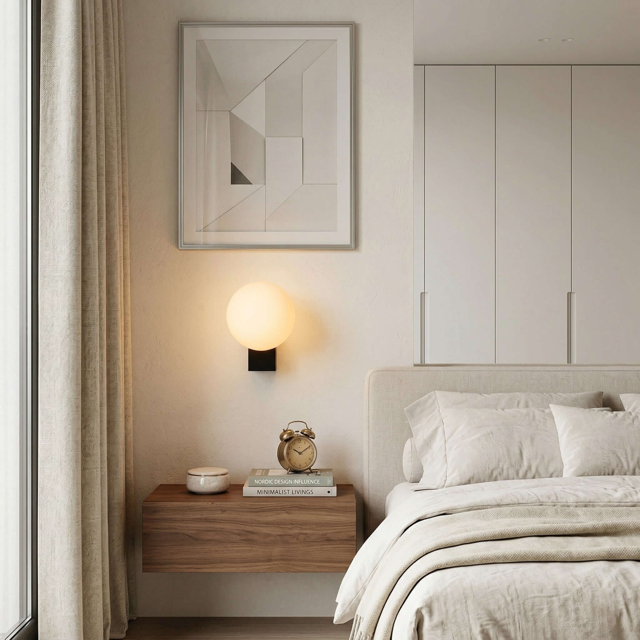 Norel Wall Lamp | Stairway Wall Scope Bedroom Lamps on Wall | Rossolighting