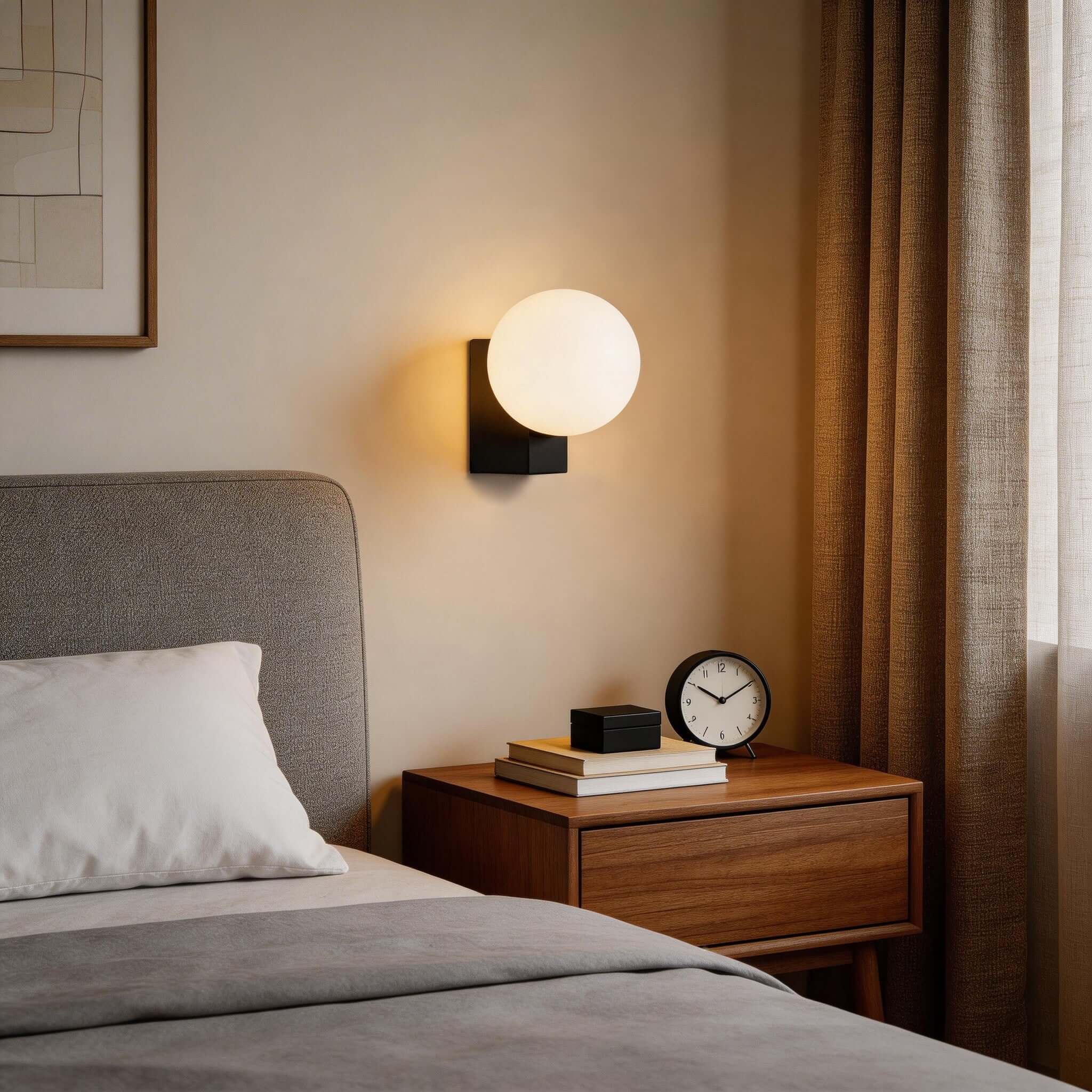 Norel Wall Lamp | Stairway Wall Scope Bedroom Lamps on Wall | Rossolighting