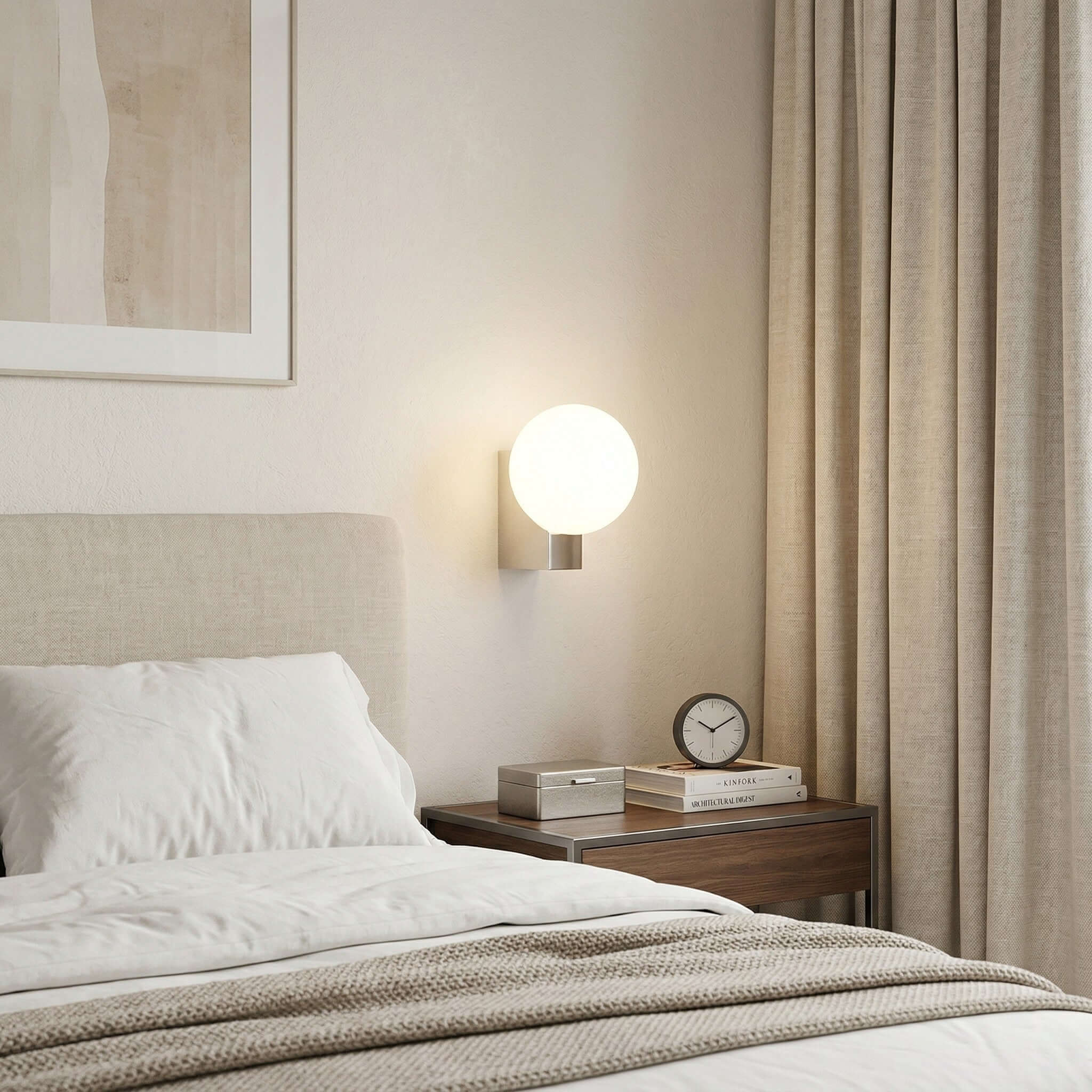 Norel Wall Lamp | Stairway Wall Scope Bedroom Lamps on Wall | Rossolighting