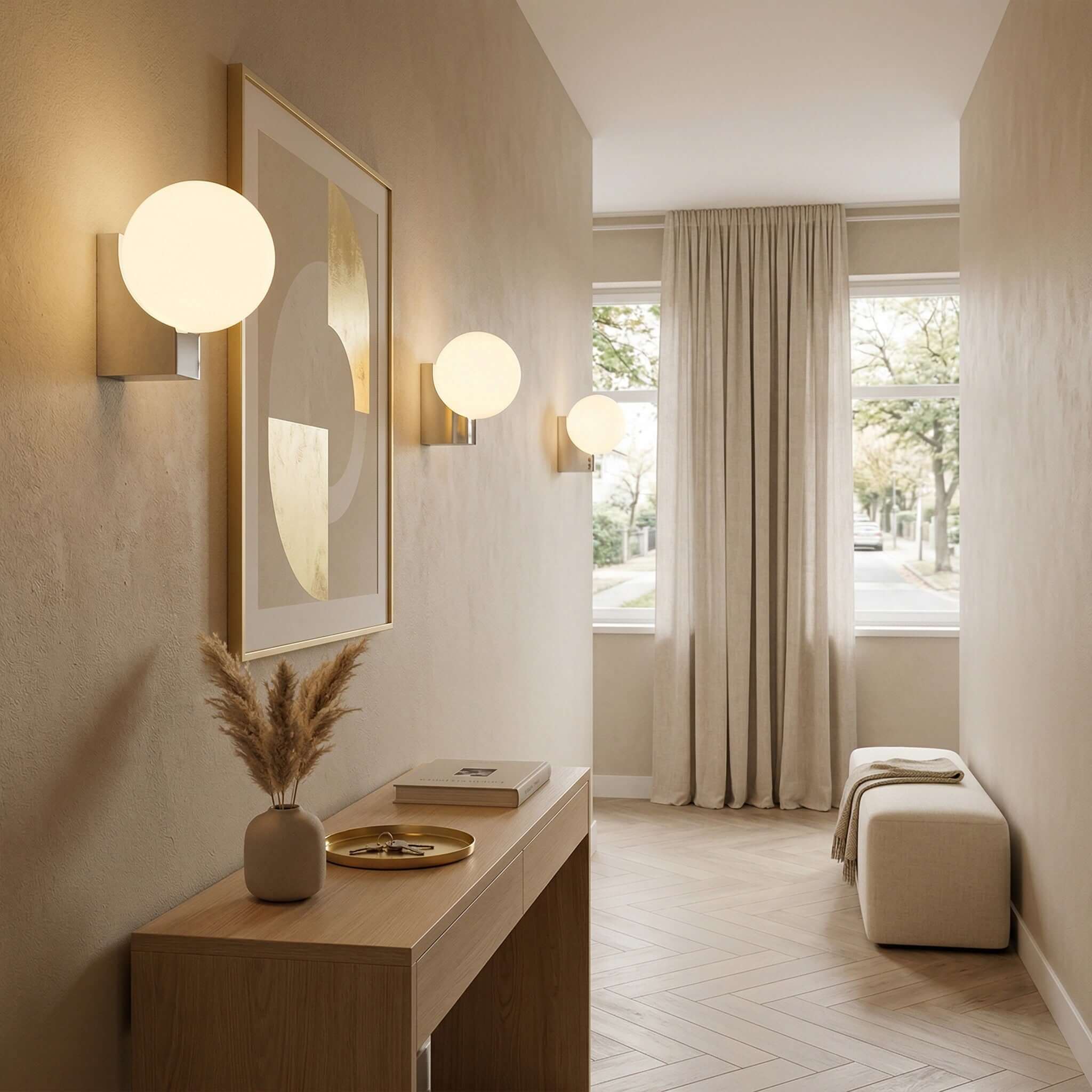 Norel Wall Lamp | Stairway Wall Scope Bedroom Lamps on Wall | Rossolighting