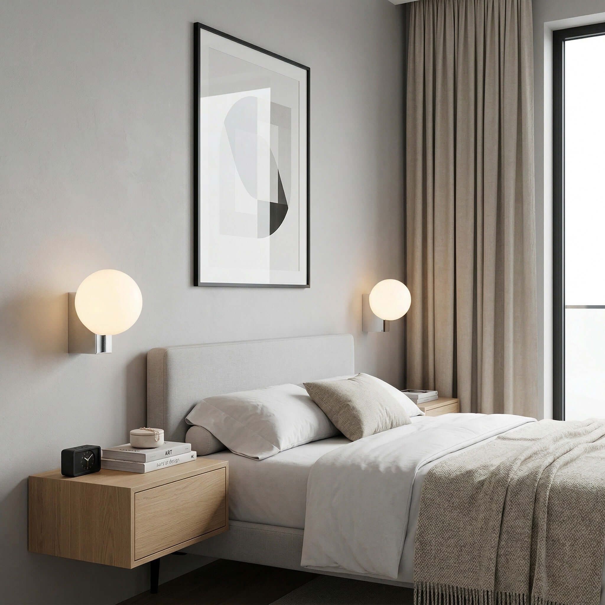Norel Wall Lamp | Stairway Wall Scope Bedroom Lamps on Wall | Rossolighting