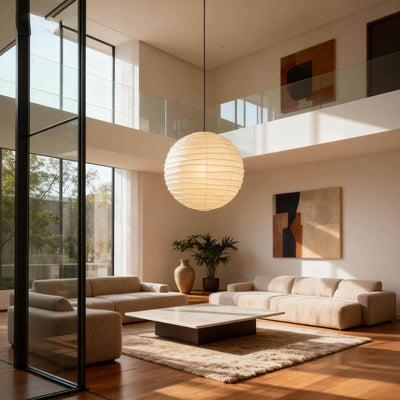 Nuvri Pendant Lamp | Living Room Pendant Light Japanese Style | Rossolighting