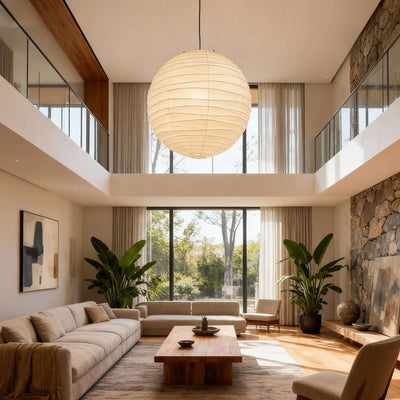 Nuvri Pendant Lamp | Living Room Pendant Light Japanese Style | Rossolighting