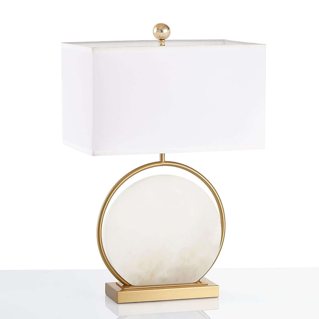 Omavi Alabaster Table Lamp – Unique Luxury Side Table Lamp