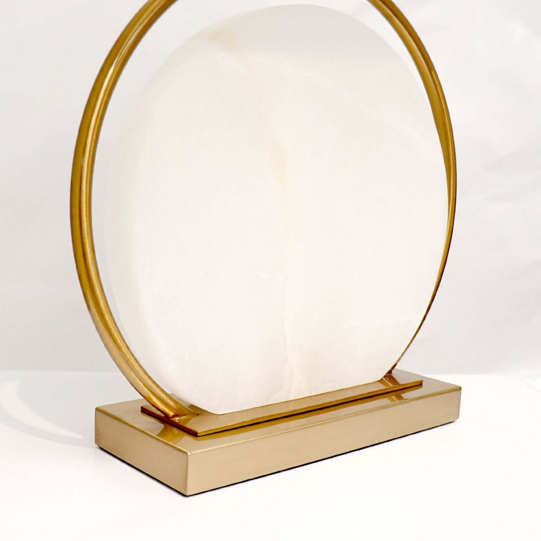 Omavi Alabaster Table Lamp – Unique Luxury Side Table Lamp