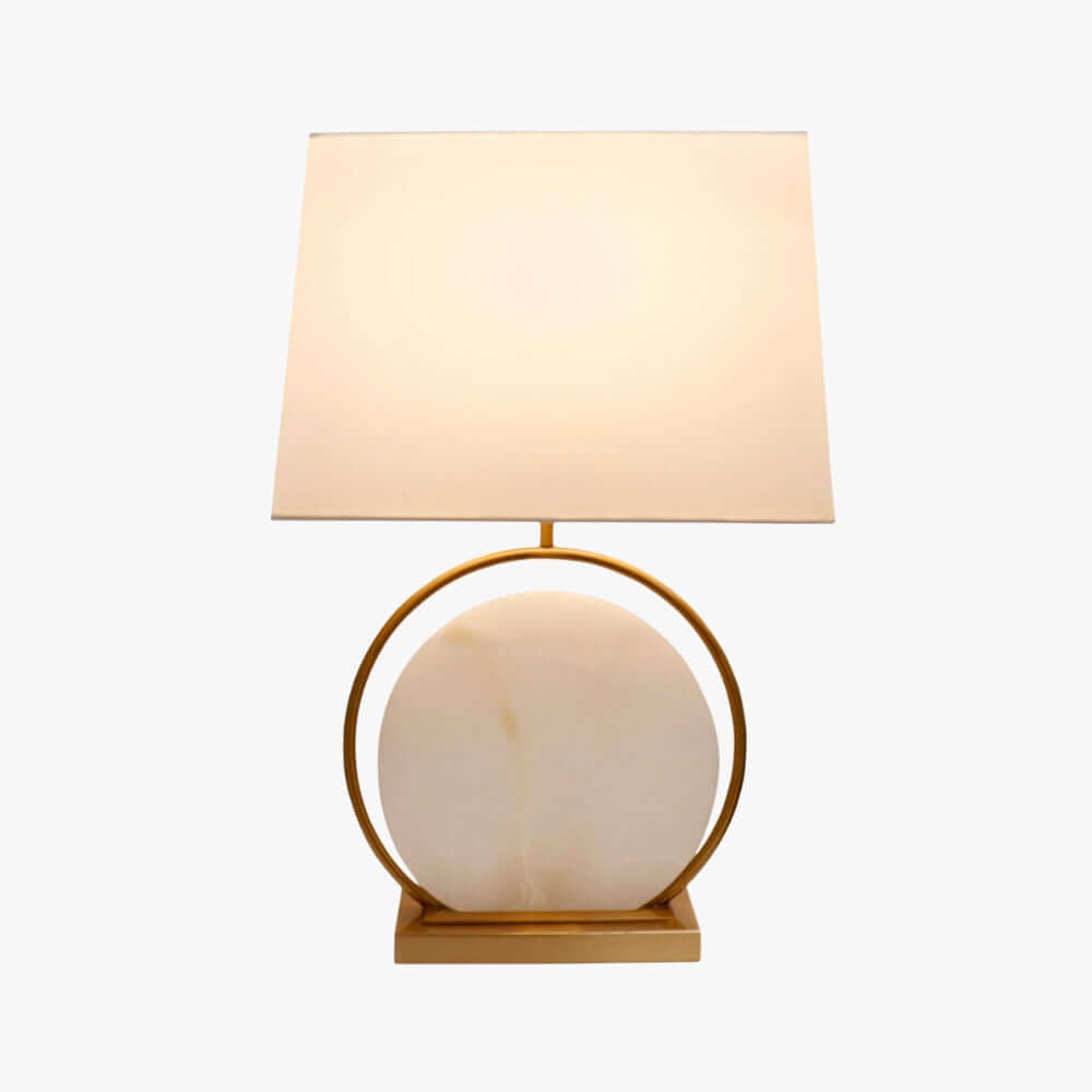 Omavi Alabaster Table Lamp – Unique Luxury Side Table Lamp