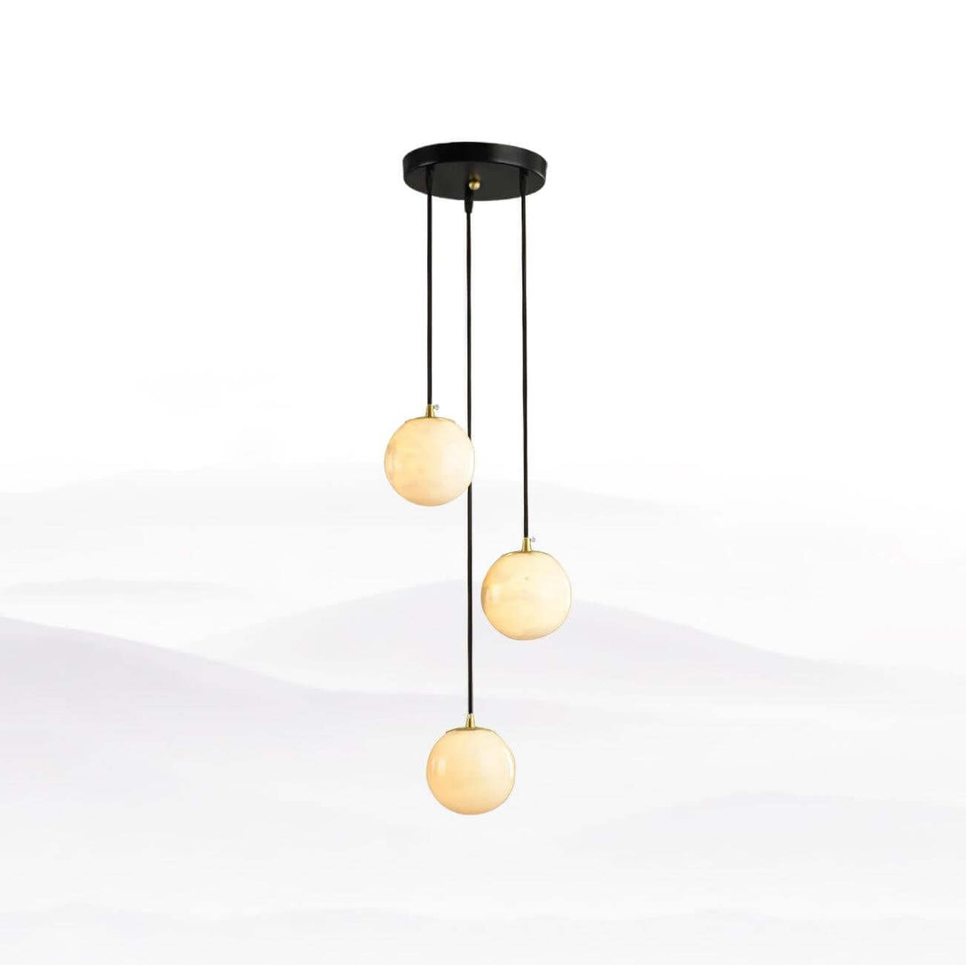 Oquven Chandelier – Alabaster Staircase Statement Light