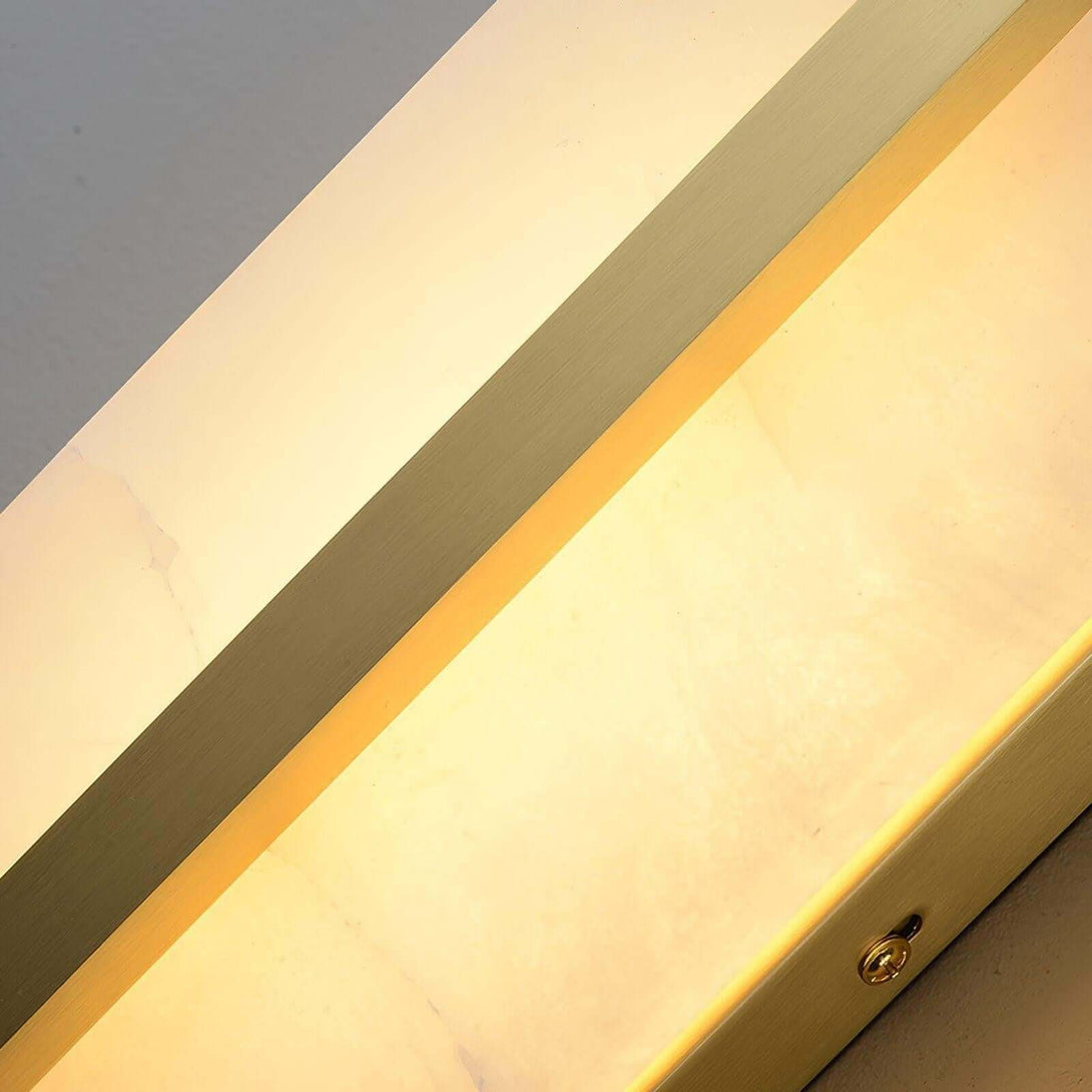 Orlen Wall Sconce – Alabaster and Brass Wall Sconce Light