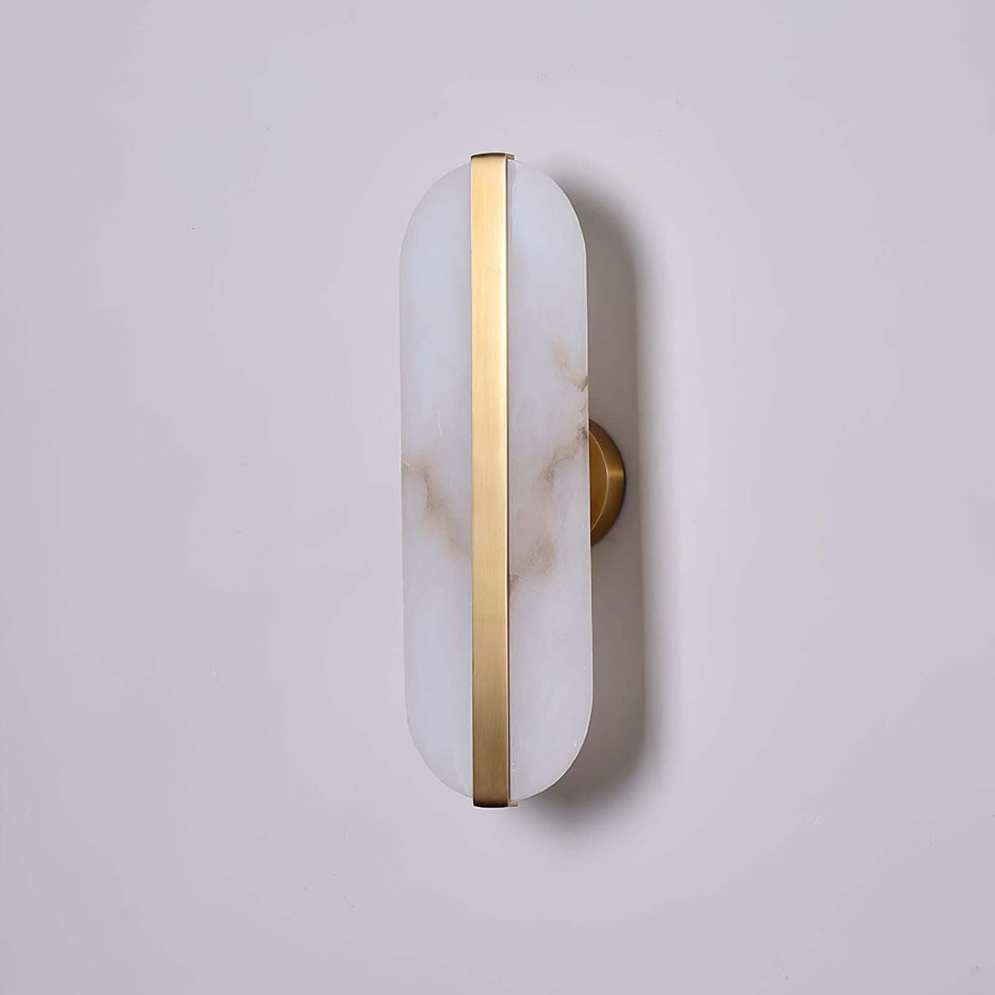 Orlen Wall Sconce – Alabaster and Brass Wall Sconce Light