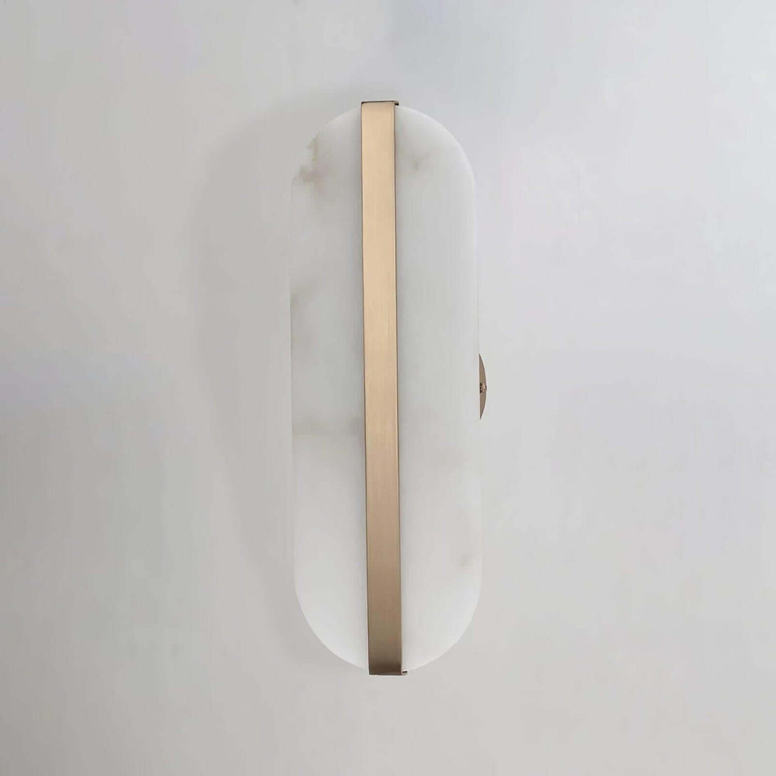 Orlen Wall Sconce – Alabaster and Brass Wall Sconce Light