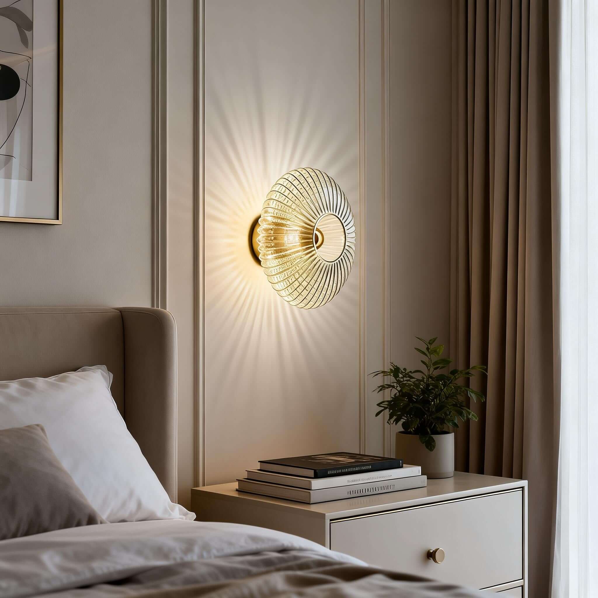 Qavion Wall Lamp – Modern Glass Wall Sconce for Hallways | Rossolighting