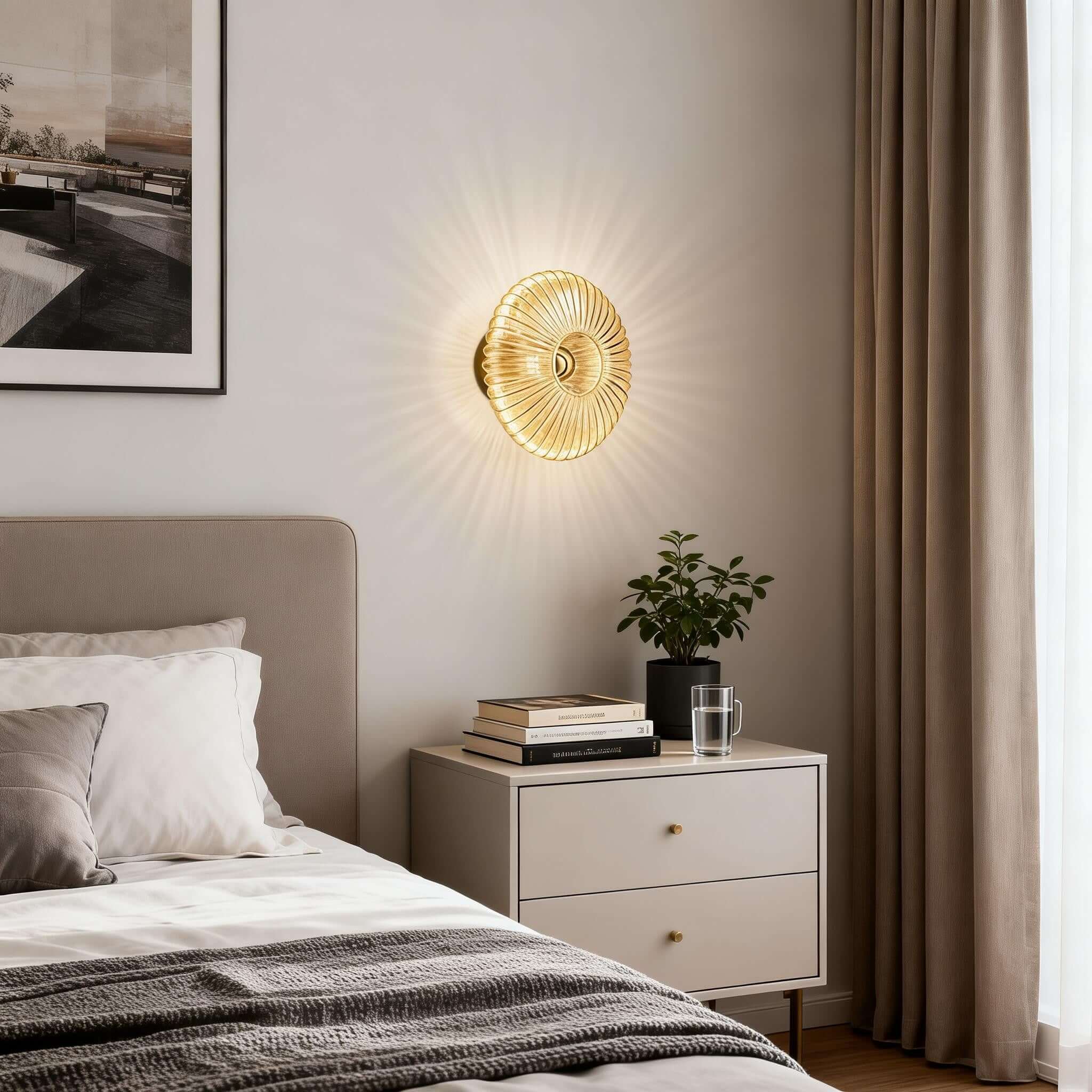 Qavion Wall Lamp – Modern Glass Wall Sconce for Hallways | Rossolighting