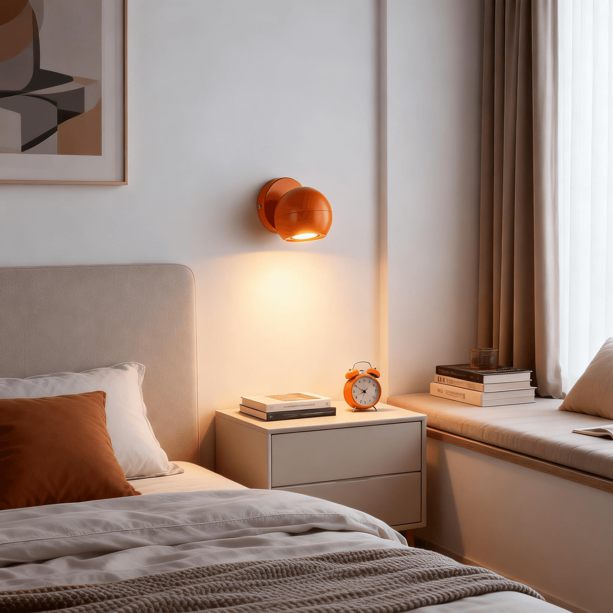 Qerlo Wall Lamp | LED Sconce Light with Modern Bedroom Sconces | Rossolighting