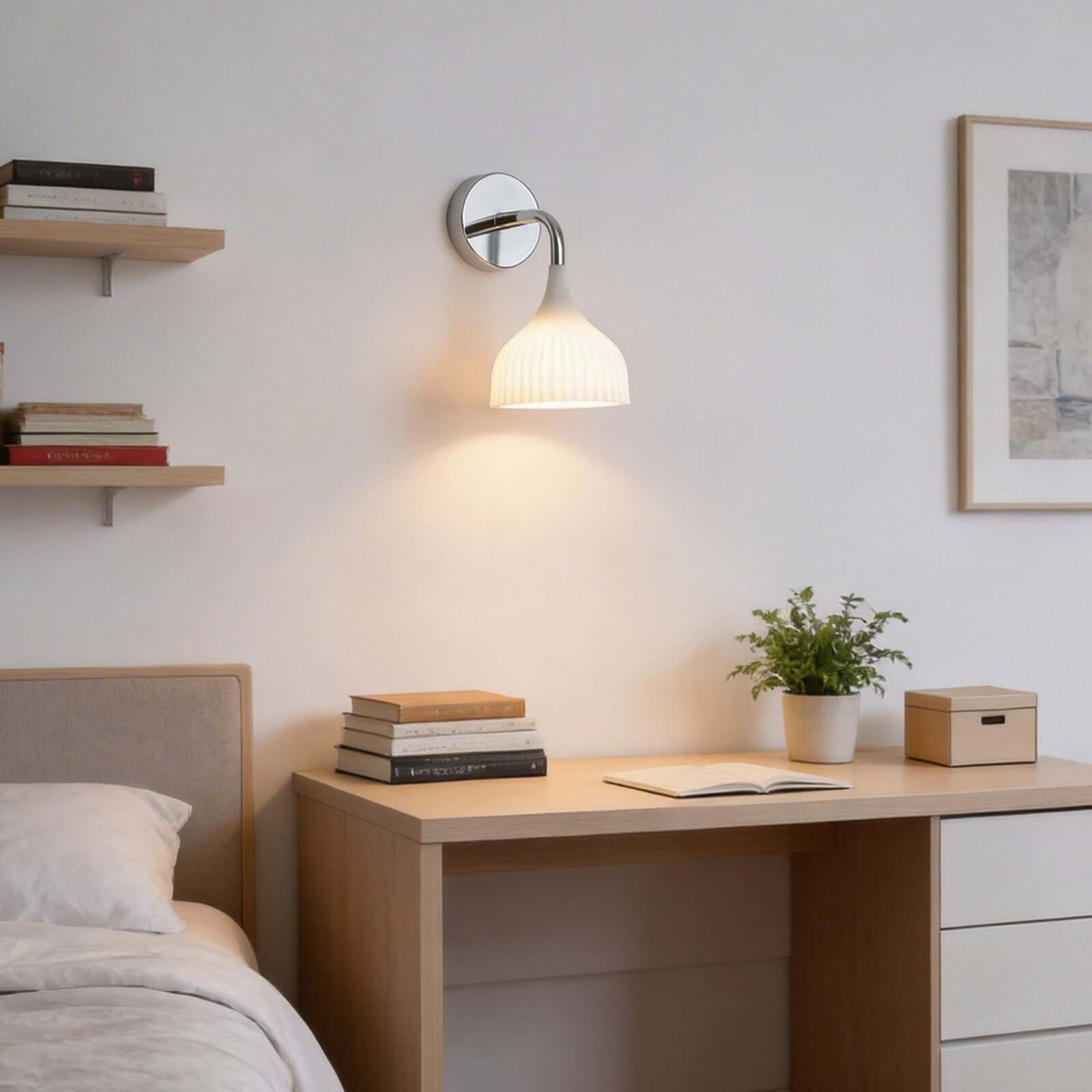 Qivra Wall Lamp – Modern Bathroom & Bedside Wall Sconces | Rossolighting