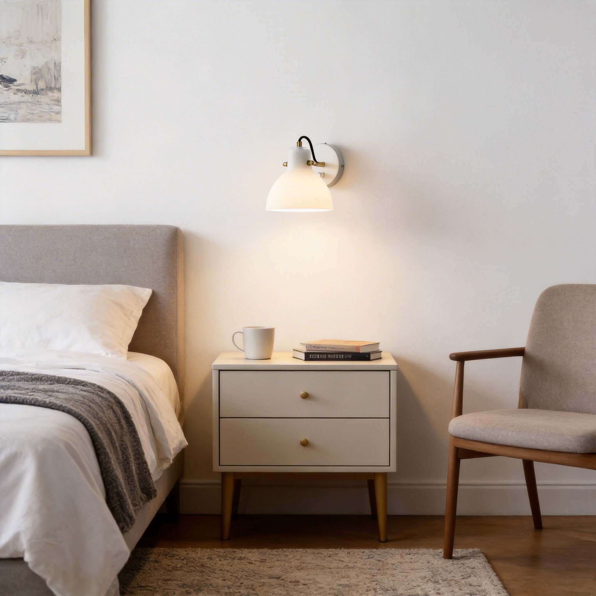Ravlo Wall Lamp – Bedroom Lamps on Wall with Adjustable Arm | Rossolighting