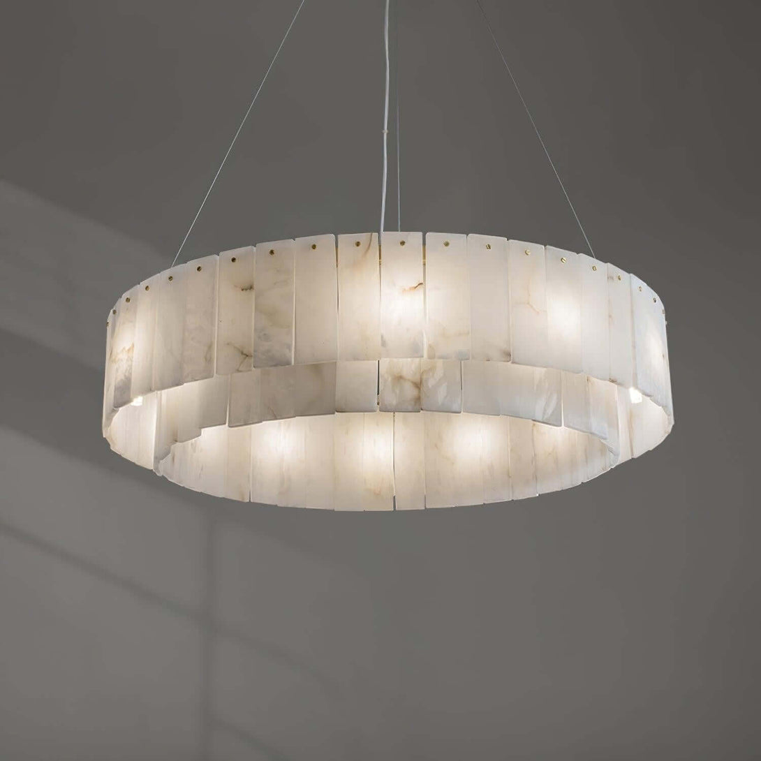 Elegant alabaster chandelier featuring a Victorian design in a stunning white finish, ideal for contemporary decor.