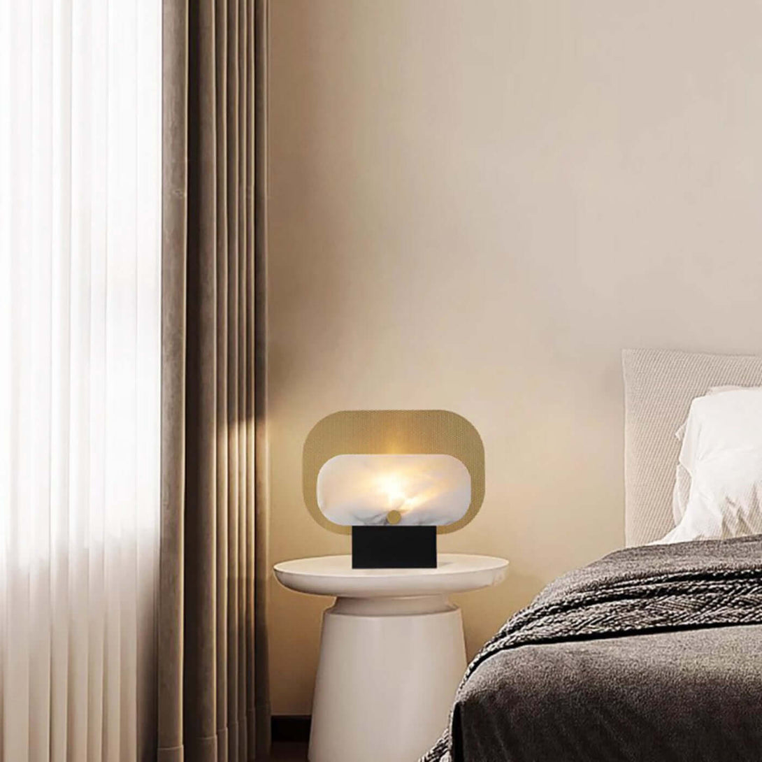 Tazro Table Lamp – Modern Alabaster Table Lamp for Home Décor