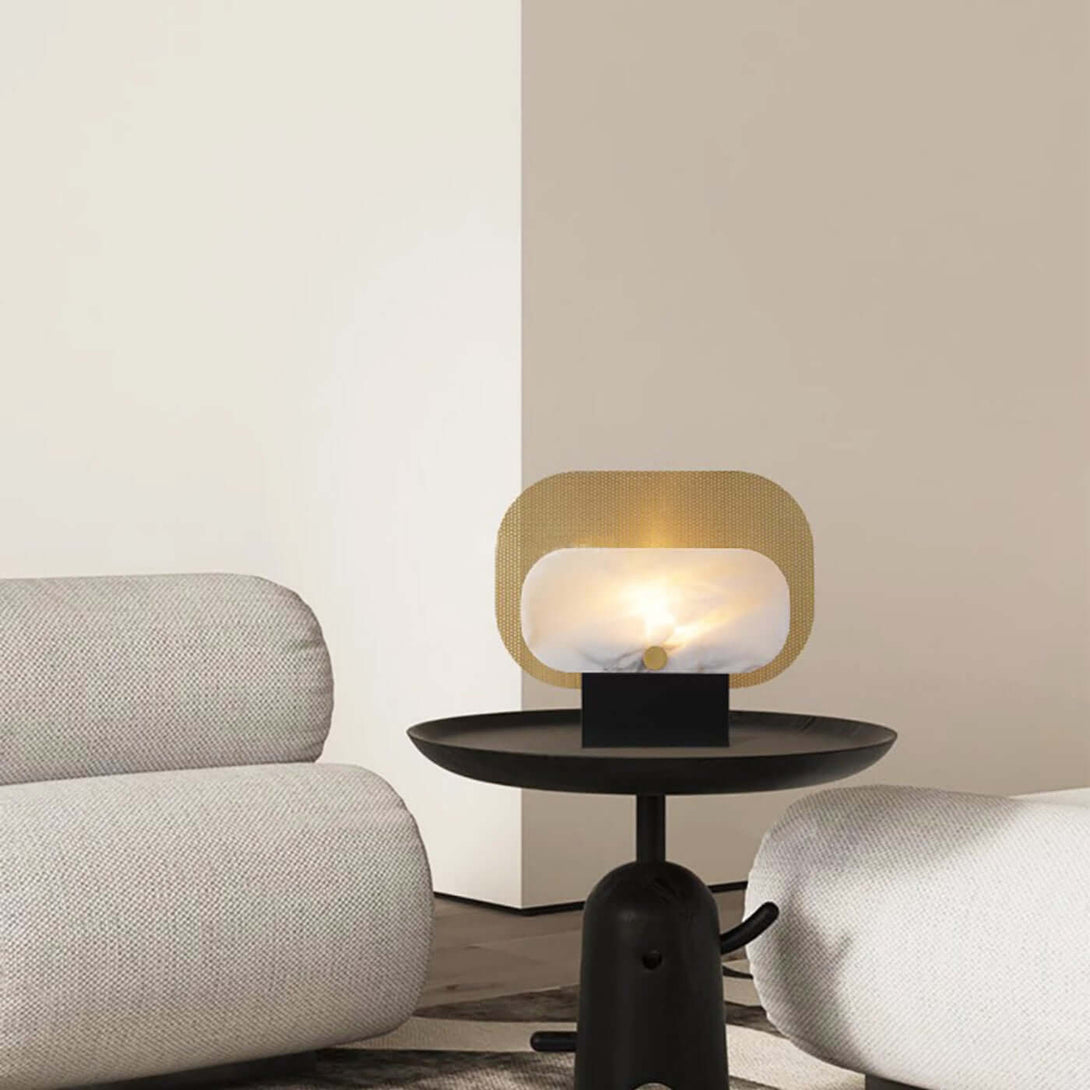 Tazro Table Lamp – Modern Alabaster Table Lamp for Home Décor