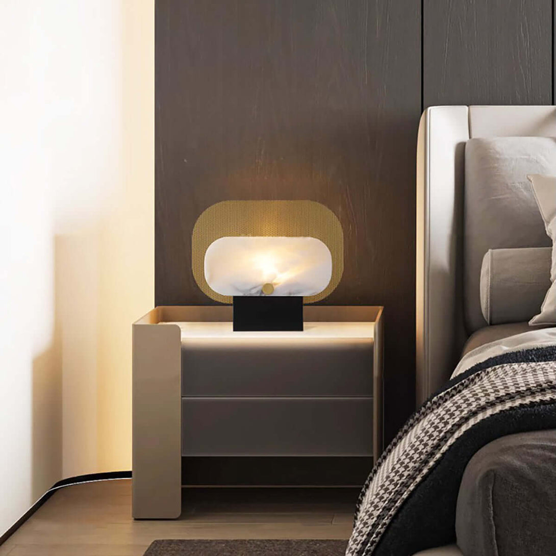 Tazro Table Lamp – Modern Alabaster Table Lamp for Home Décor