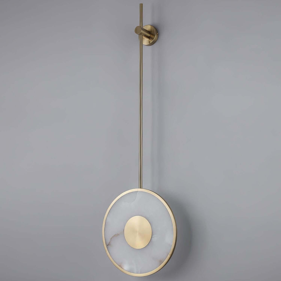 Tirun Wall Sconce – Alabaster and Brass Wall Sconce