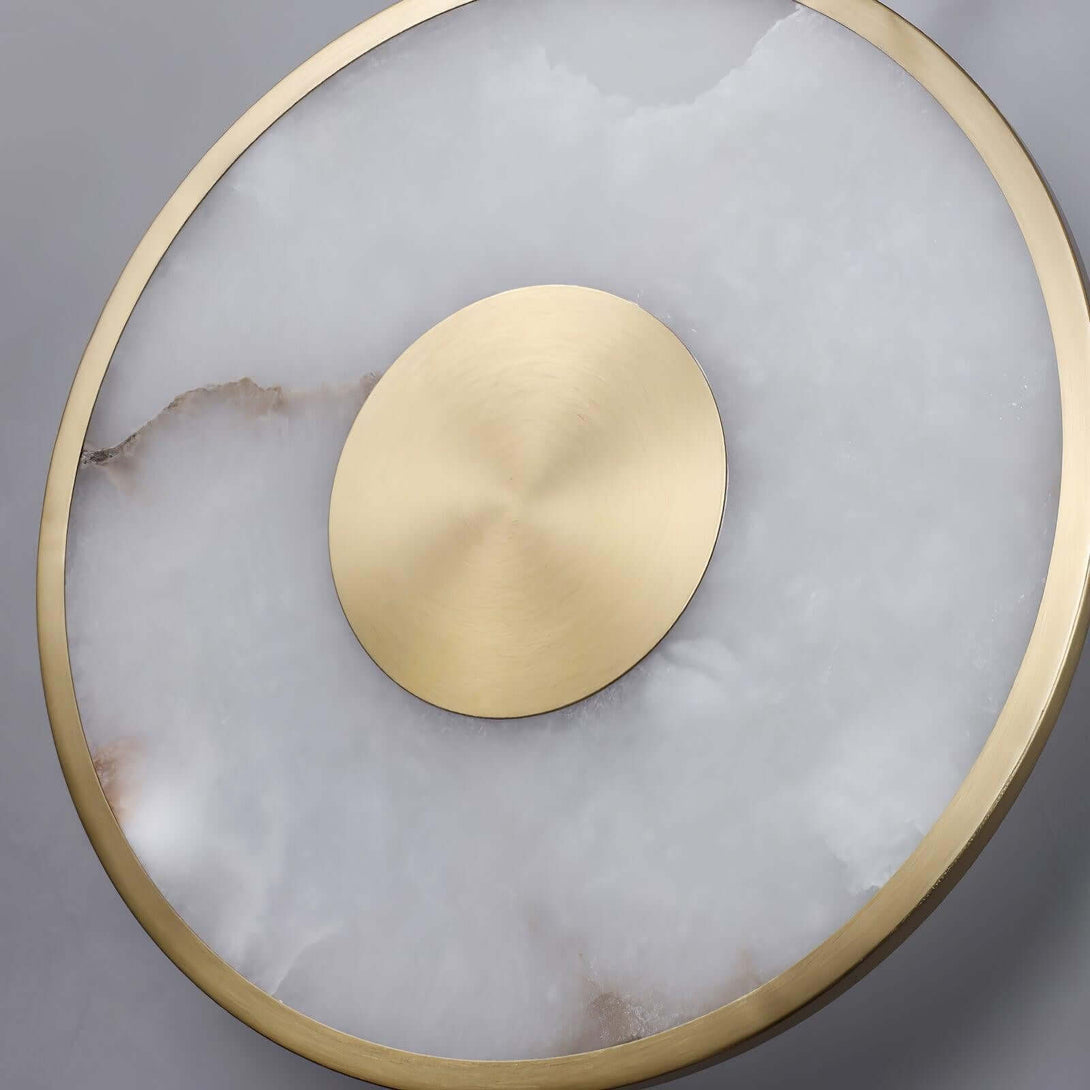 Tirun Wall Sconce – Alabaster and Brass Wall Sconce