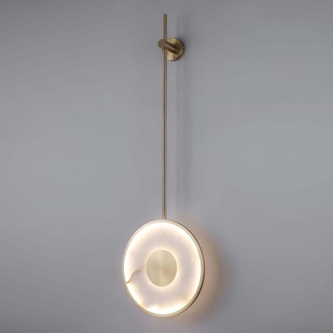 Tirun Wall Sconce – Alabaster and Brass Wall Sconce