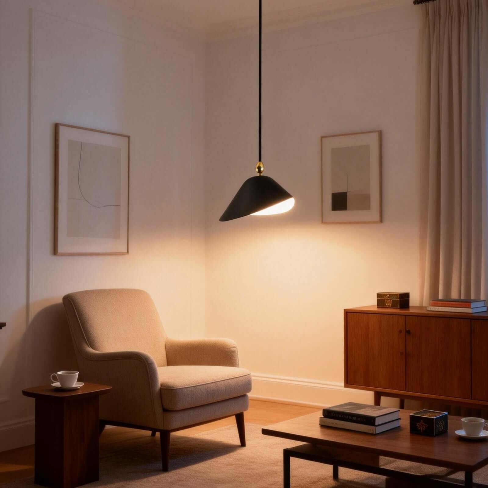 Tivaro Pendant Light by Serge Mouille – Minimalist Hanging Lights