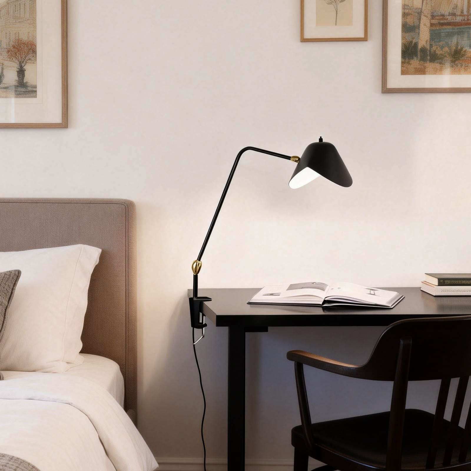 Tivaro Table Lamp – Unique Black Bedside and Office Table Lamp | Rossolighting