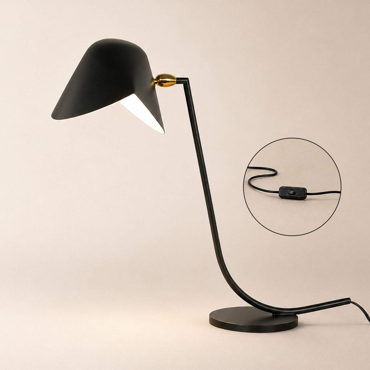 Tivaro Table Lamp – Unique Office Table Lamp for Living Rooms | Rossolighting