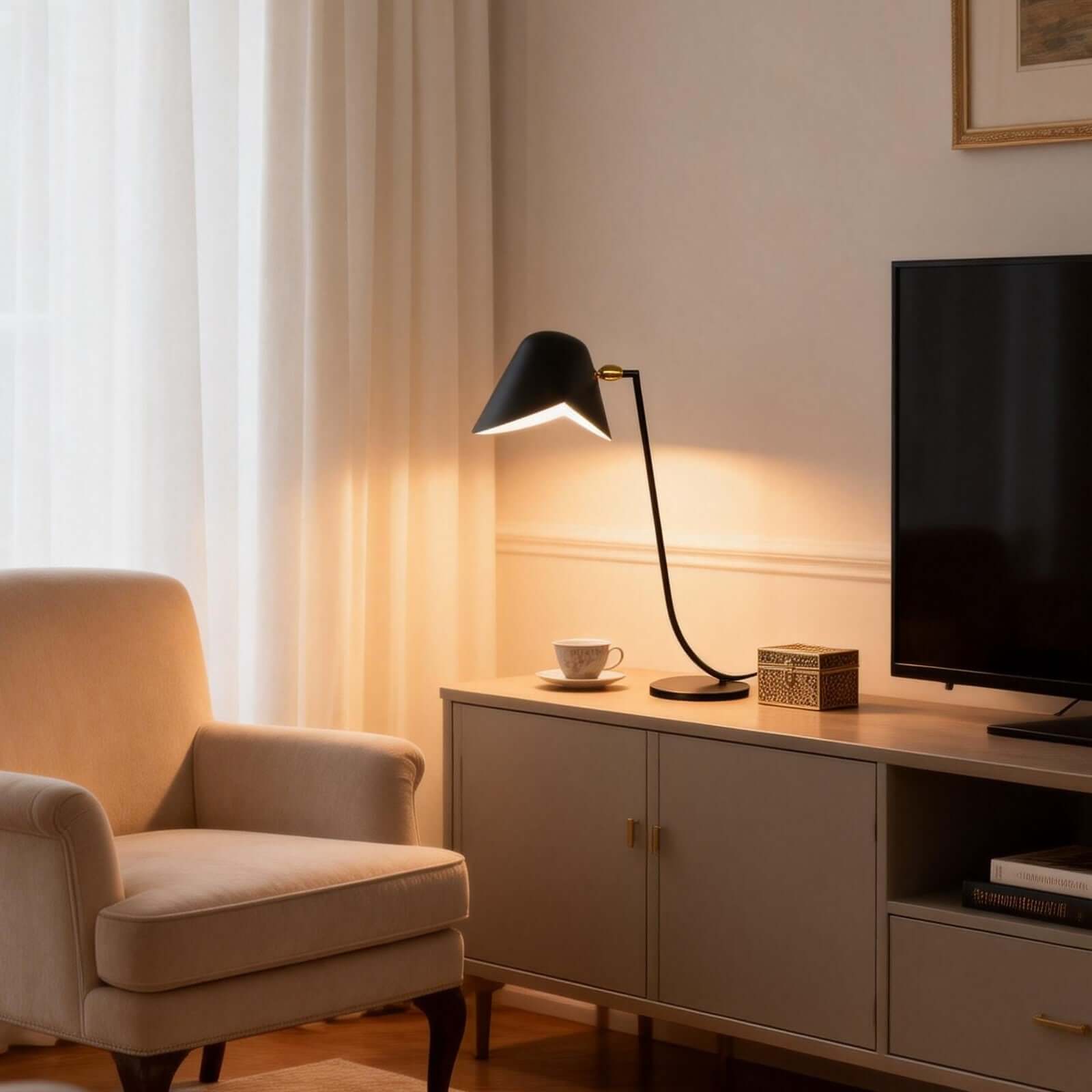 Tivaro Table Lamp – Unique Office Table Lamp for Living Rooms | Rossolighting