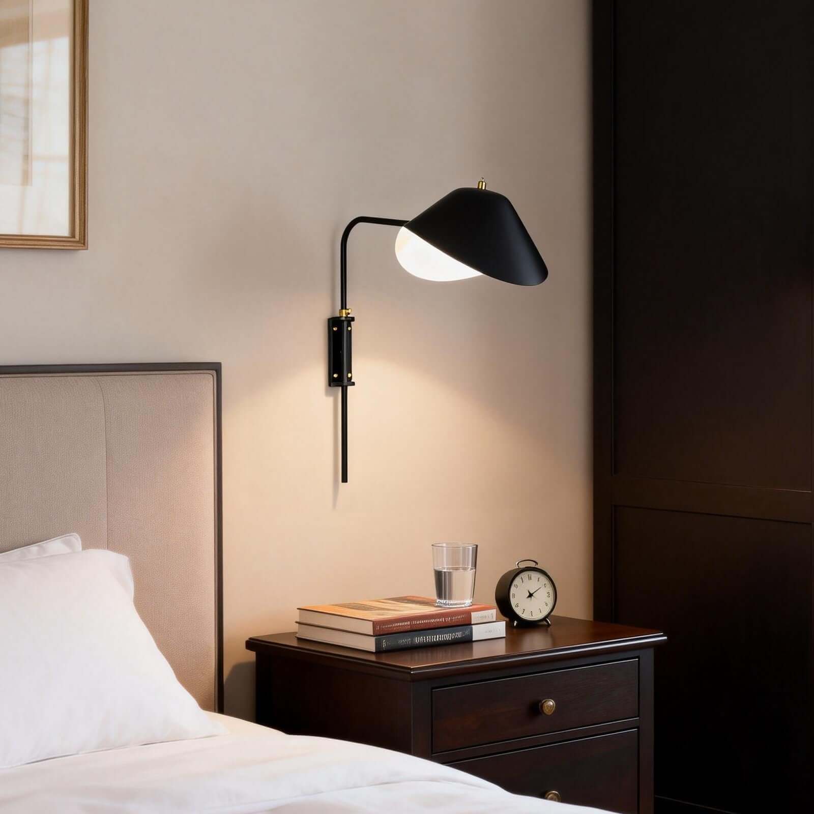 Tivaro Wall Lamp – Wall Mounted Reading Lights with Black Scope | Rossolighting