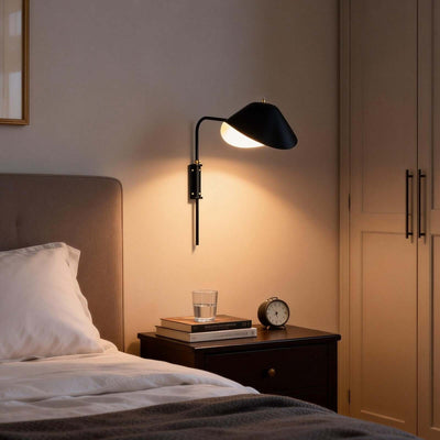 Tivaro Wall Lamp – Wall Mounted Reading Lights with Black Scope | Rossolighting
