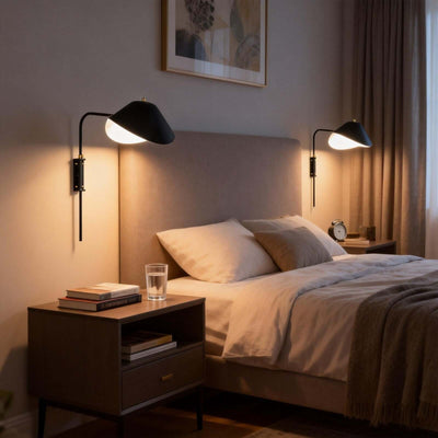 Tivaro Wall Lamp – Wall Mounted Reading Lights with Black Scope | Rossolighting