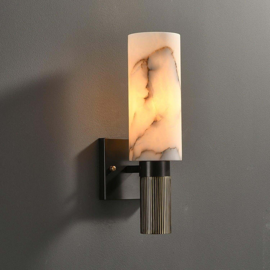 Torch Alabaster Wall Sconce