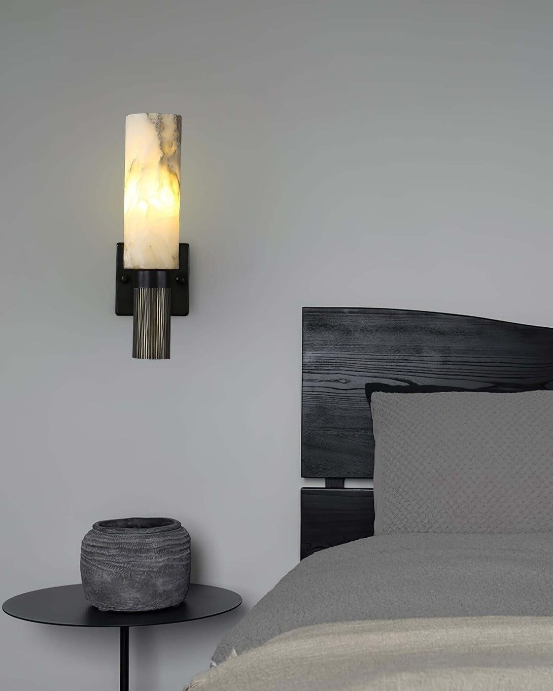 Torch Alabaster Wall Sconce