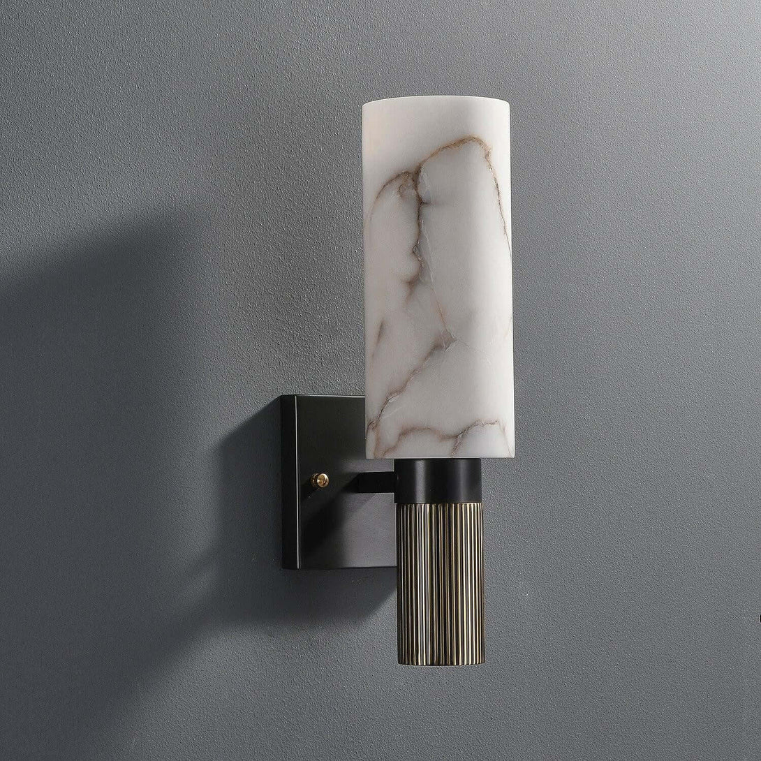 Torch Alabaster Wall Sconce
