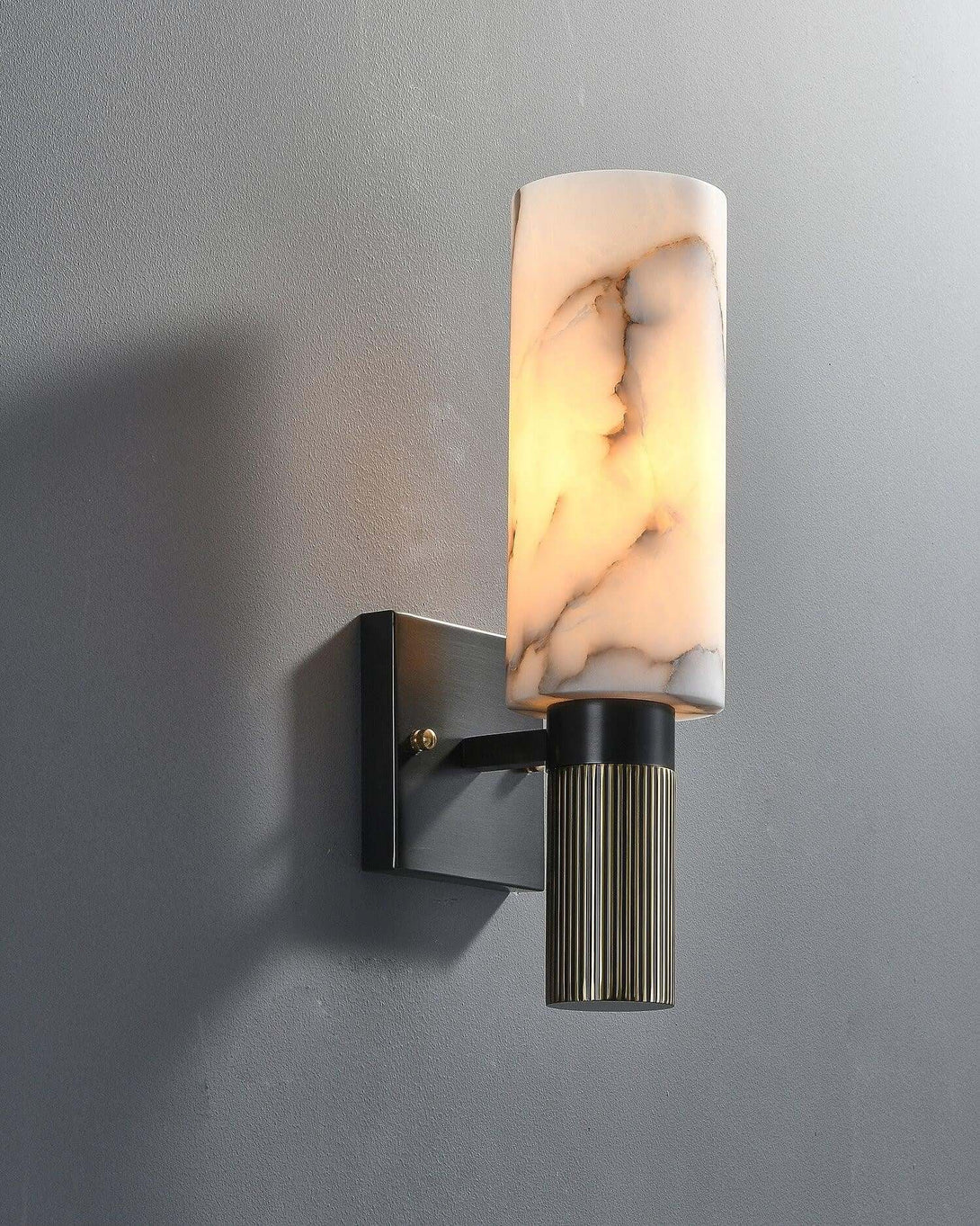 Torch Alabaster Wall Sconce