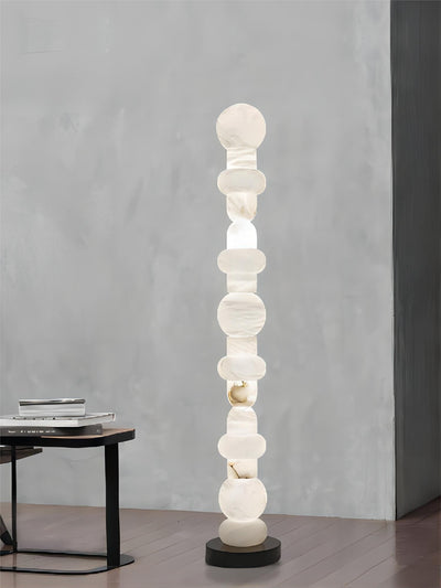 Tribeca Alabaster Floor Lamp | Vintage Mid-Century Modern Floor Lamp | Rossolighting