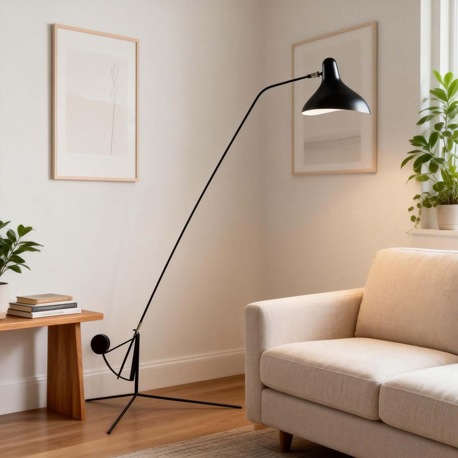 Velano Floor Lamp – Minimalist Tripod Floor Light for Modern Spaces