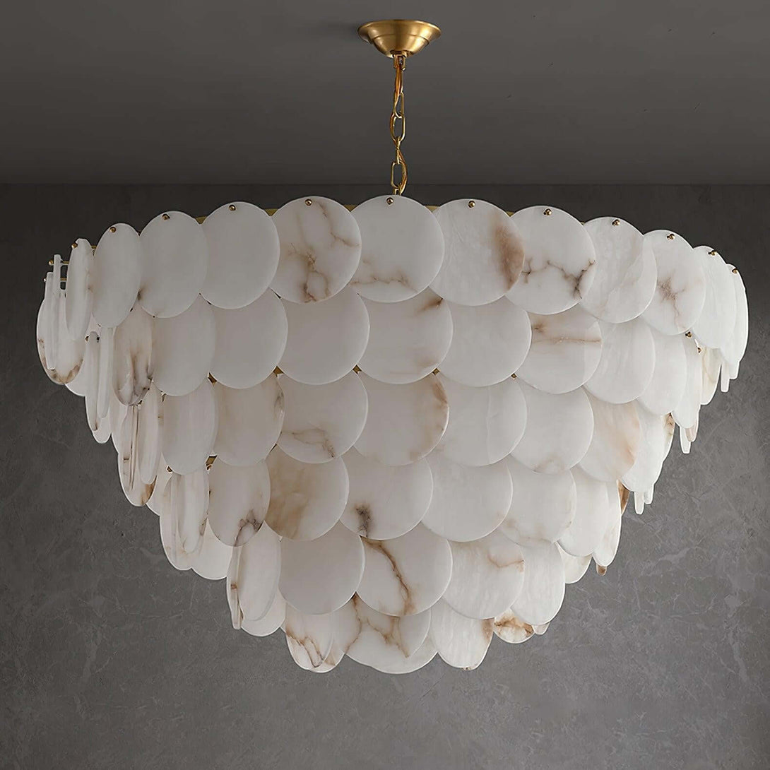 Velimo Alabaster Chandelier – Elegant Circle Chandelier