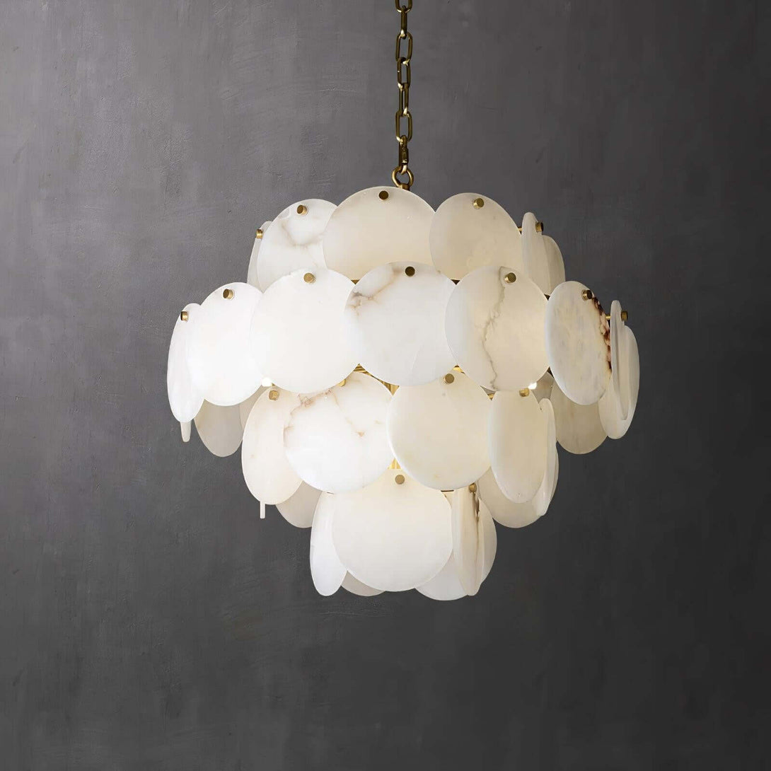 Velimo Alabaster Chandelier – Elegant Circle Chandelier