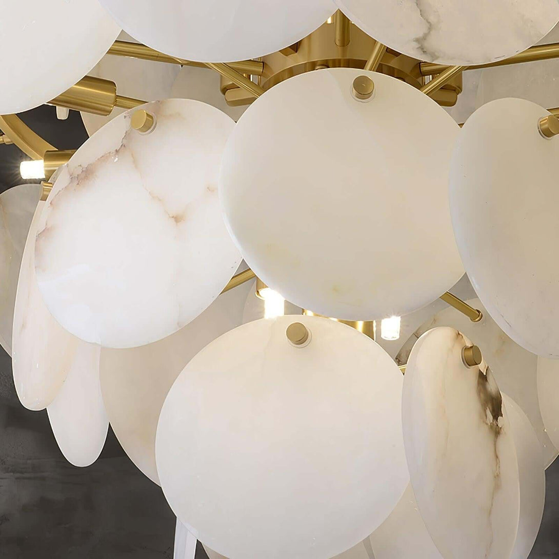 Velimo Alabaster Chandelier – Elegant Circle Chandelier