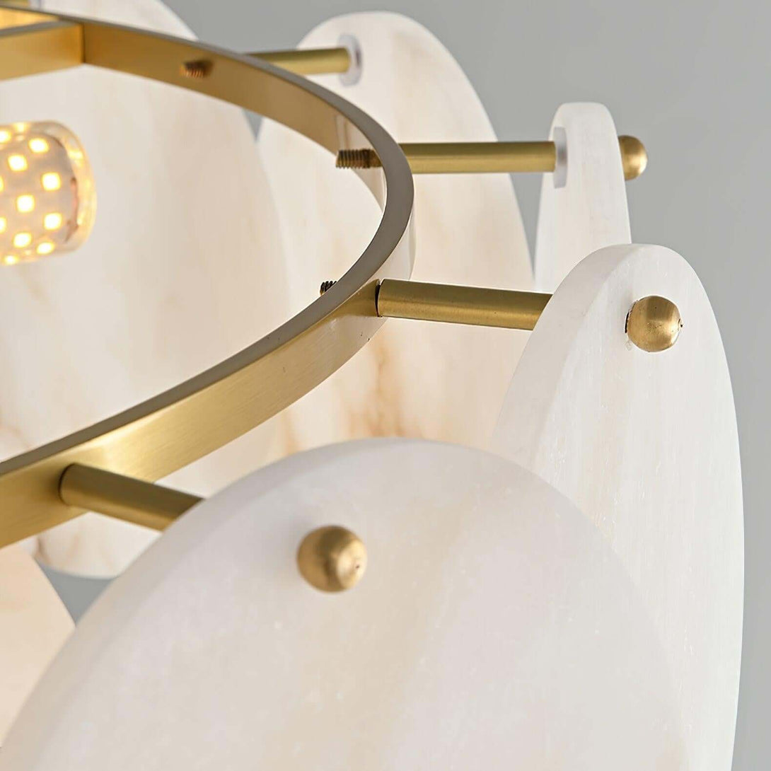 Velimo Alabaster Chandelier – Elegant Circle Chandelier