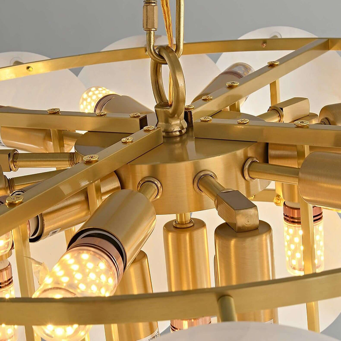 Velimo Alabaster Chandelier – Elegant Circle Chandelier
