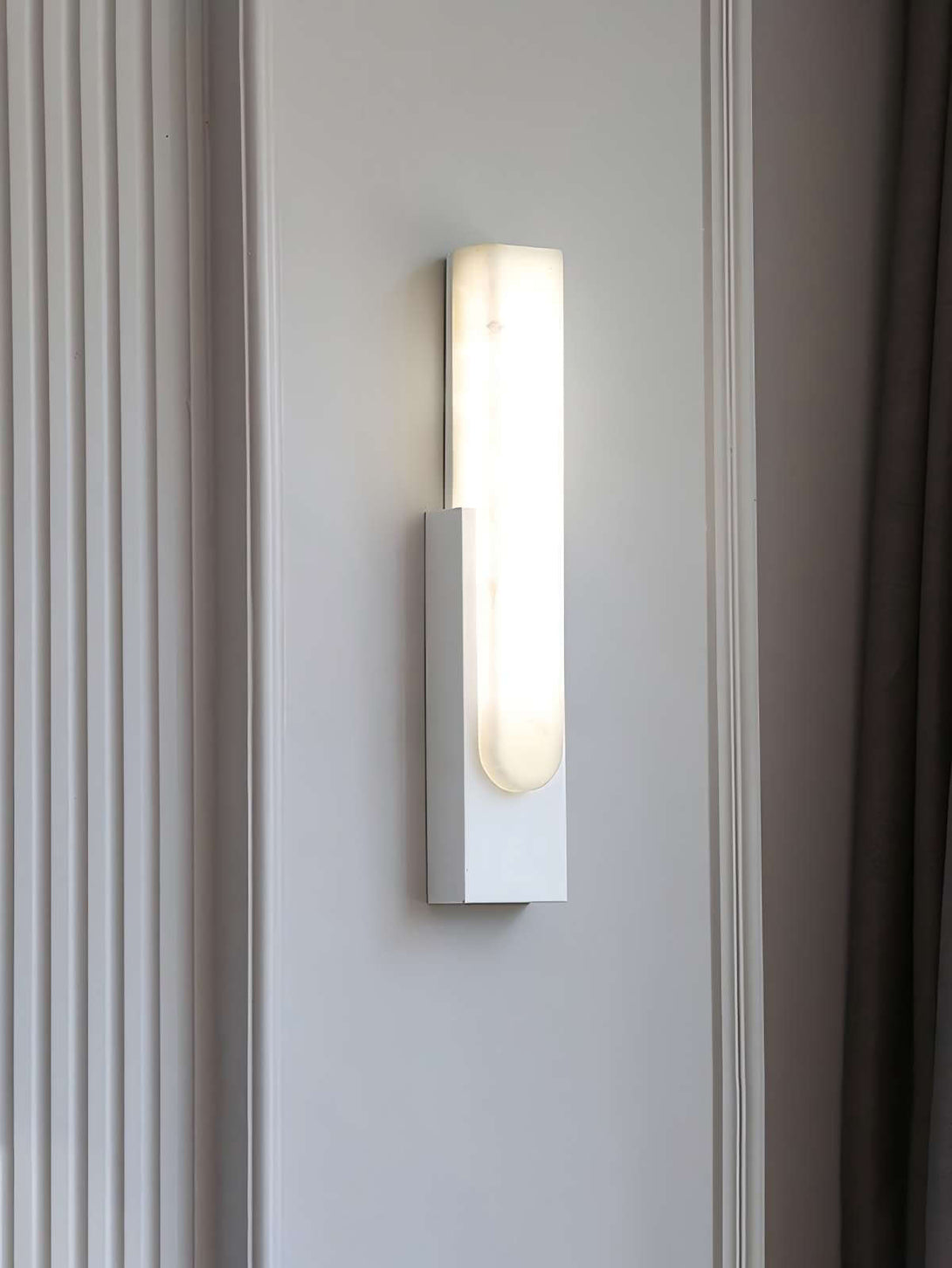 Velin Wall Sconce - Alabaster Wall Sconce for Bedroom