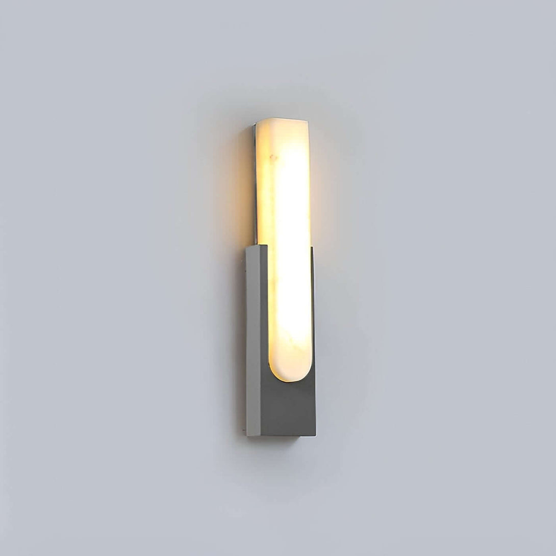 Velin Wall Sconce - Alabaster Wall Sconce for Bedroom