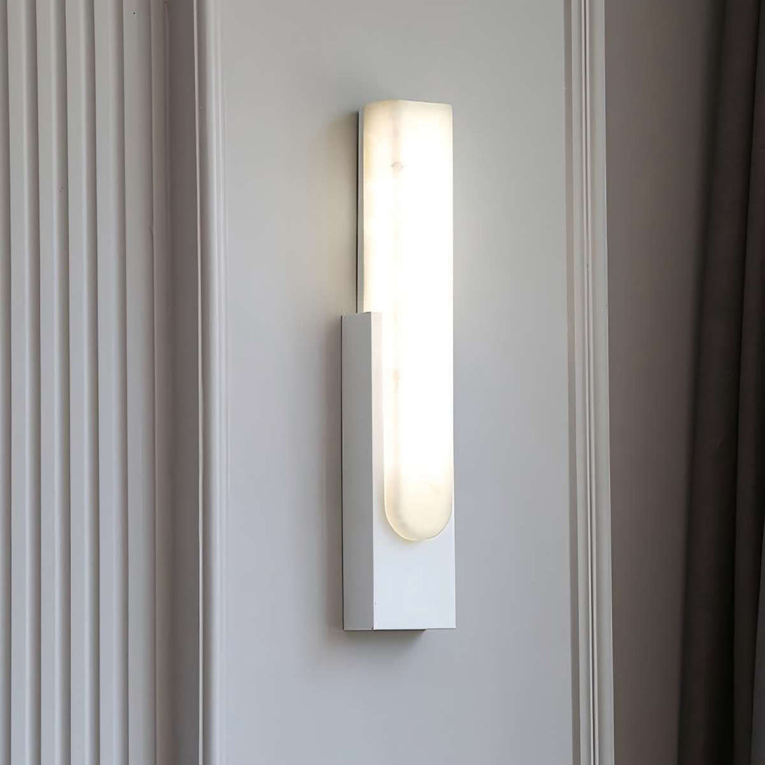 Velin Wall Sconce - Alabaster Wall Sconce for Bedroom