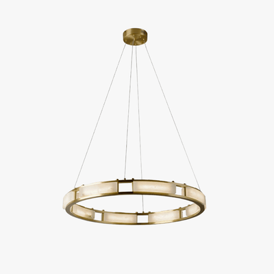 Velquor Alabaster Chandelier | Modern Brass Luxury Lighting | Rossolighting